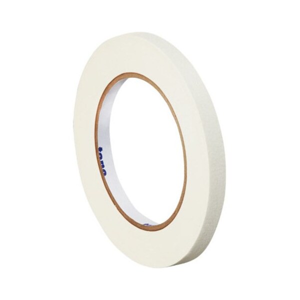 Tape Logic Masking Tape, 1/4x60 yd., White, PK144, 1/4" W x 60 yds L, White, 144 PK T931003W - main